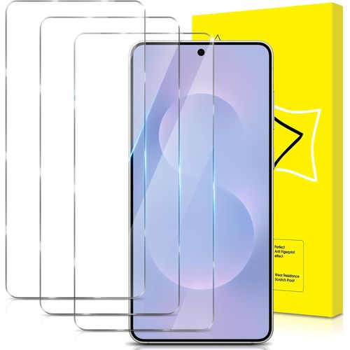 JGD-Lot de 3, Verre Trempé pour Samsung Galaxy S25 Edge 5G [Couverture Complète] [Vitre Protecteur 9H Dureté] [Sans Bulles] [Anti-rayures] Film Protection écran