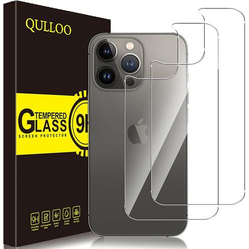 CAUC-pour iPhone 13 Pro Max Arrière Verre Trempé, [2 Pièces] 9H Dureté Film Protection Arrière Anti-Rayures Écran Protecteur Vitre pour Apple iPhone 13 Pro Max (6,7 Pouces)