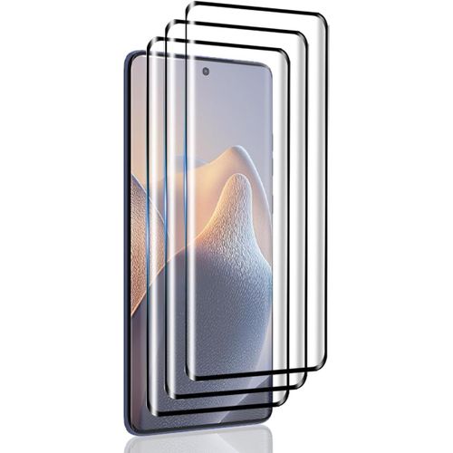 Lot De 3 Verres Trempés Pour Motorola Edge 60 / 60 Fusion / 60 Pro - Protection Écran Hd, Dureté 9h, Anti-Empreintes, Anti-Bulles, Découpe Laser