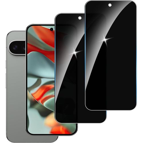 Lot De 2 Protège-Écrans Verre Trempé Confidentialité Pour Google Pixel 9 Pro Xl ¿ Anti-Espion 9h, Anti-Rayures, Anti-Traces, Haute Sensibilité, Sans Bulles