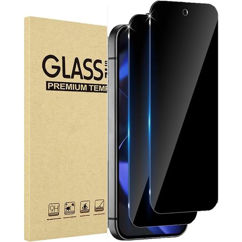 CAUC-Verre Trempé Anti-Espion Compatible avec Google Pixel 9, [2 pièces] Privacy Protection D'écran pour Pixel 9 Couverture Complète Film Protecteur Vitre Dureté 9H Privé Protecteur