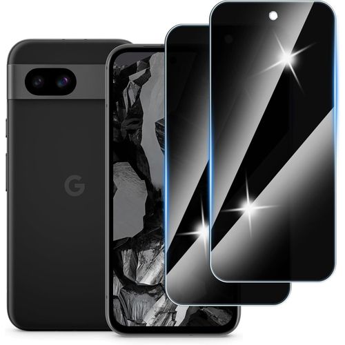 Cauc-[2 Pièces] Anti-Espion Verre Trempé Pour Google Pixel 8a, Confidentialité Protecteur D'écran Verre,Anti Rayures, 9h Dureté,Sans Bulles