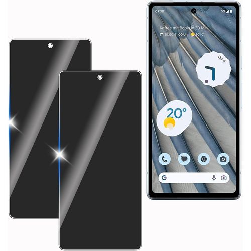 Lot De 2 Verres Trempés Anti-Espion Pour Google Pixel 7a ¿ Protection Confidentialité 9h, Anti-Rayures, Sans Bulles, Sensibilité Tactile Élevée, Revêtement Oléophobe