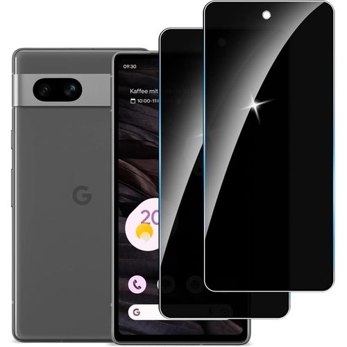 [2 Pièces] Anti-Espion Verre Trempé Pour Google Pixel 7a, Protecteur D'écran De Confidentialité, 9h Dureté Film Protecteur Vitre, Anti-Empreintes, Sans Bulles,Anti-Rayures,