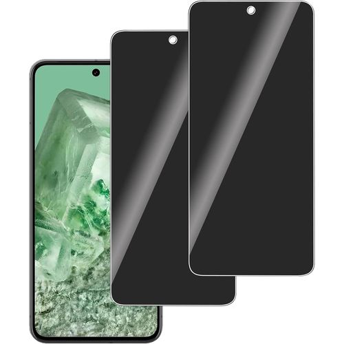 Pack 2 Verres Trempés Anti¿Espion Pour Google Pixel 8 ¿ Protection Écran 9h Anti¿Rayures, Anti¿Bulles, Bords 2,5d, Revêtement Oléophobe/Hydrophobe