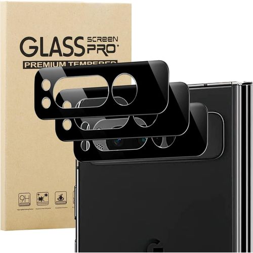 3 Pièces Caméra Arrière Protecteur Pour Google Pixel Fold, Ultra Hd [Anti-Rayures] Caméra Protecteur En Verre Trempé, 9h Dureté Protection Écran Pour Google Pixel Fold