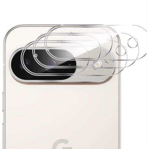 CAUC-Caméra Arrière Protecteur Compatible avec Google Pixel 9, [3 Pièces] 3D Verre Trempé [Hautement Transparent] Verre Trempé Camera pour Google Pixel 9