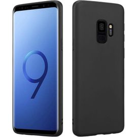 CAUC-HSP Coque pour Samsung Galaxy S9 [Anti-poussière] étui de Protection en Silicone TPU Premium | Résistant aux Chocs | Protecteur d'écran et de caméra | Housse Ajustement Parfait Mat | Noir