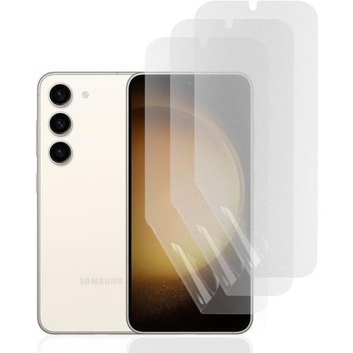 FILM DE PROTECTION D'ÉCRAN HYDROGEL MAT POUR SAMSUNG GALAXY S23, 3 PIÈCES ANTI-RAYURES, ANTI-ÉBLOUISSEMENT, FILM DE PROTECTION TPU, FILM HYDROGEL HAUTE SENSIBILITÉ