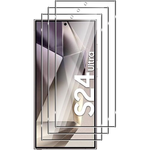 KALANKA-3 Pièces Verre Trempé pour Samsung Galaxy S24 Ultra,Anti-Rayures,9H Dureté,sans Bulles,0,25mm ultra mince HD Protection DéCran