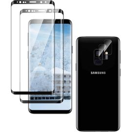 Pack 2 Verres Trempés + 2 Protections Lentille Pour Samsung Galaxy S9 ¿ Dureté 9h, Anti-Rayures Et Anti-Éclats, Hd, Hydrophobe Et Oléophobe, Sensibilité Tactile Élevée
