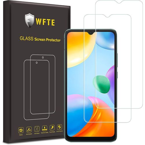 Tea-[Lot De 2 Verre Trempé Pour Xiaomi Redmi 10c, 0,26mm Film De Protection D'écran Avec Haute Transparence À 99%, Anti-Trace Protecteur Avec Dureté 9h Glass
