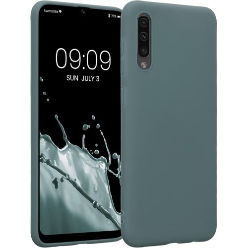 SJZG-Housse Compatible Avec Samsung Galaxy A50 Coque - Housse De Téléphone Protection Souple En Silicone - Bleu Vert