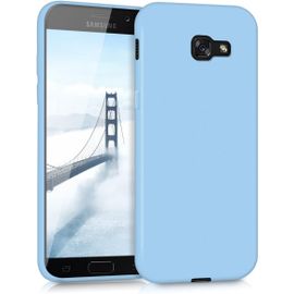 SJZG-Housse Compatible Avec Samsung Galaxy A5 (2017) Coque - Housse De Téléphone Protection Souple En Silicone - Bleu Clair Mat