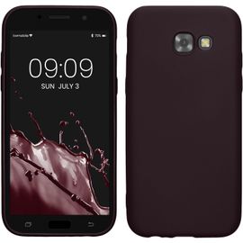 Housse Compatible Avec Samsung Galaxy A5 (2017) Coque - Housse De Téléphone Protection Souple En Tpu - Bordeaux Métallique[SHJ41908033]
