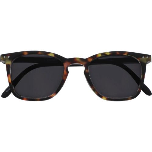 Kalanka-Bex Grand Hommes Designer Style Écaille De Tortue Marron Mat Noir Armes Lecteurs Soleil Lunettes De Lecture Uv400 S64-2 +1,50 