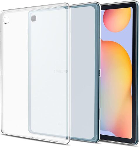 Coque Pour Samsung Galaxy Tab S6 Lite 10.4 Pouces 2024/2022/2020, Translucide Étui De Protection En Silicone Antichoc Mince Souple Tpu Bumper Housse
