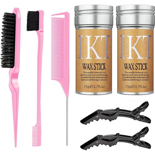 Kalanka-Cheveux Cassés Artefact Bâton De Cire Pommade Gel De Mise En Forme Professionnel Frisottis Fixe Fluffy Hairstyling Wax Hold 75g 