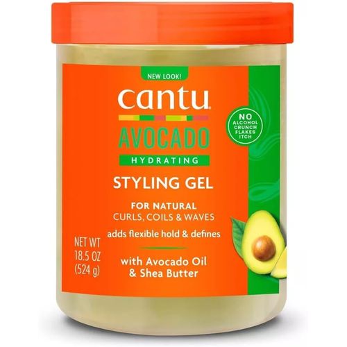 Kalanka-Cantu - Gel Coiffant Hydratant À L'avocat Sans Alcool - Femme - 524 G - Définition Forte Et Nutrition Sans Effet Cartonné 