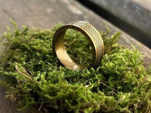 Bague - Viking Ragnar - Acier Chirurgical 316l - 8 Mm - Pochette Viking Offerte