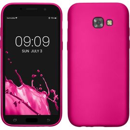 SJZG-Housse Compatible Avec Samsung Galaxy A5 (2017) Coque - Housse De Téléphone Protection Souple En Tpu - Rose Métallique