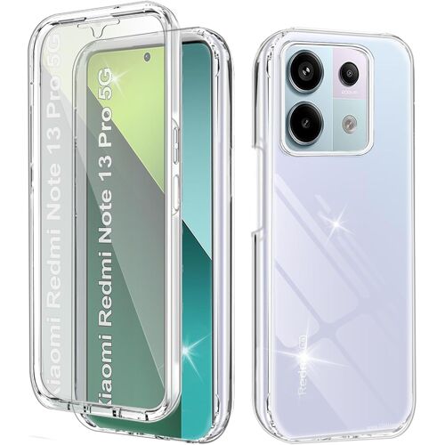 CAUC-Coque pour Redmi Note 13 Pro 5G (Non per Redmi Note 13 Pro 4G) Antichoc Housse Coque avec Protège-écran 360 Full Body Protection Etui Robuste TPU Case Intégrale Coque pour Redmi Note 13 Pro 5G,