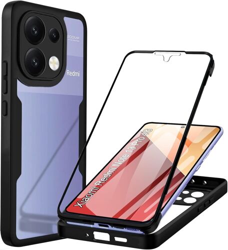 TIANYI-Coque pour Redmi Note 13 Pro 4G (Pas pour Redmi Note 13 Pro 5G) Antichoc Housse avec Protège-écran 360 Full Body Protection Etui Robuste Double Face TPU Coque pour Xiaomi Redmi Note 13 Pro 4G,