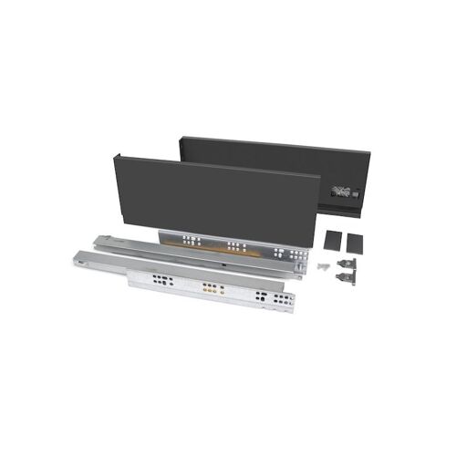 Tiroir extérieur Vertex 40 kg hauteur 93 mm - Gris anthracite- Acier et Aluminium et Verre