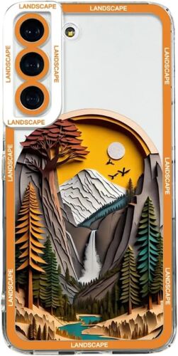 SJZG-Coque Compatible Avec Samsung Galaxy A56, En Tpu Souple, Lever De Soleil, Bâtiment, Rivière, Arbre, Paysage, Esthétique, Artistique, Résistante Aux Chutes, Pour Homme Et Femme