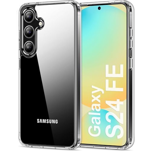 SJZG-Coque Pour Samsung Galaxy S24 Fe 5G (6,7 Pouces), Anti-Jaunissement Étui Téléphone Transparente, Housse De Protection Antichoc - Crystal Clear