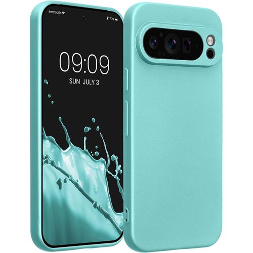 Housse Compatible Avec Google Pixel 9 Pro Coque - Housse De Téléphone Protection Souple En Tpu - Vert Menthe Métallique
