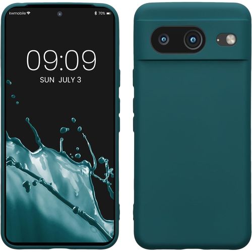 Housse Compatible Avec Google Pixel 8 Coque - Housse De Téléphone En Silicone Avec Protection Appareil Photo - Pétrole Mat