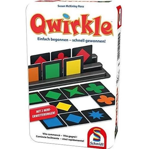 Jeu De Voyage Qwirkle - Schmidt Spiele - Mini Version Du Jeu De L'année 2011 - 2 Mini Extensions