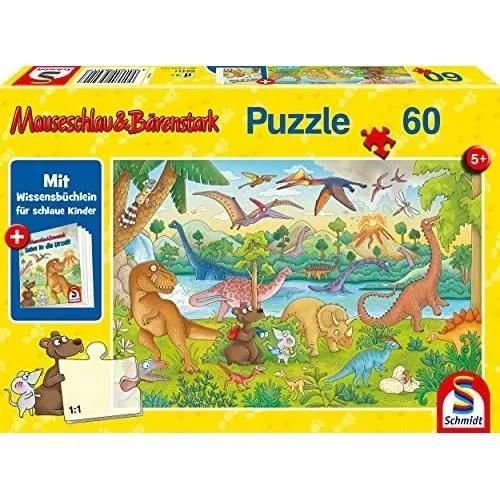 Puzzle enfant SCHMIDT SPIELE - VOYAGE DANS LES TEMPS PREHISTORIQUES - 60 pièces - Mixte