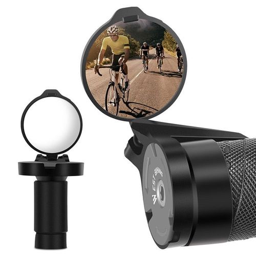 Retroviseur Velo, 1 Pièces Retro Velo, Hd 360° Réglable Retroviseur Trotinette Electrique Pliable, Pour Guidon 16-22 Mm, Retroviseur Embout De Guidon, Pour Vélo Électrique, De Route, Vtt