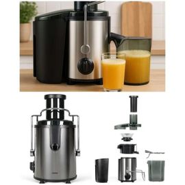 Centrifugeuse Extracteur de jus 1000W Filtre 2 vitesses pulpe 1,5 litre jus amovible 0,80L