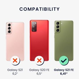 Housse Compatible Avec Samsung Galaxy S21 Fe Coque - Housse De Téléphone Protection Souple En Tpu - Gris Métallique