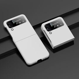 Coque Galaxy Z Flip 4 5g,Ultra Mince Dur Pc Antidérapant Pliant Coque De Téléphone Pour Samsung Galaxy Z Flip 4 5g 2022,Blanc