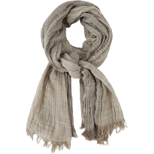 Jfkjg-Hommes Mode Foulard Echarpe De Plissée Rayée Confortable Coton Lin Hiver Étoles Châle