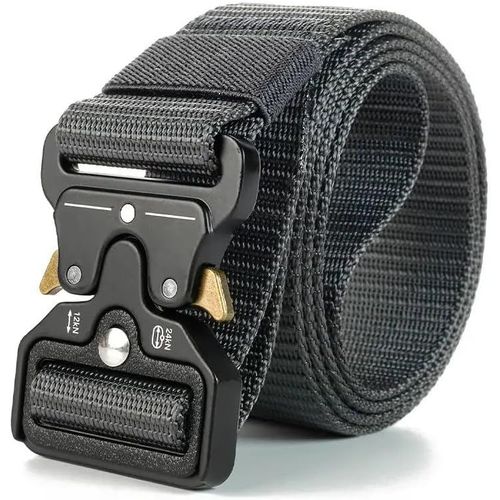 Tzf-Vidstm Ceinture Militaire Homme, Ceinture De Travail En Nylon 1,5 Pouces, Ceinture Tactique Militaire Avec Boucle Métallique À Dégagement Rapide Pour Sport Extérieur