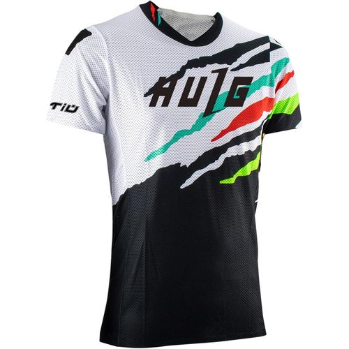Jfkjg-Maillot De Vtt À Manches Courtes Pour Homme,Maillot De Descente,Vêtements De Vélo Pour Homme,Chemise De Vélo De Montagne,Texture Douce, Évacuation De L'humidité Mtb Bmx
