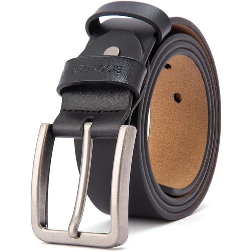 Cauc-Hommes Ceinture En Cuir Ceinture En Alliage Décontractée Ceintures Ceinture En Jean38 Mm De Large, Avec Boîte Cadeau