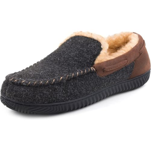 Jfkjg-Hearthfire Chaussons Mocassins En Mousse À Mémoire De Forme Pour Homme - 45