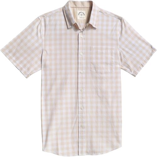 Jfkjg-® Chemise Homme Manches Courtes Carreaux Manche Courte Décontractée En Coton Avec Poche Western Regular Fit