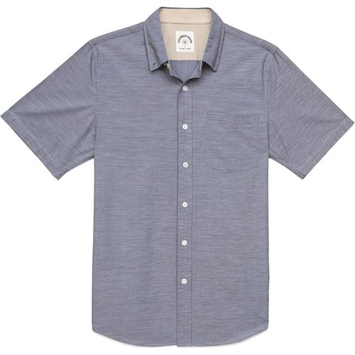 Jfkjg-® Chemise Homme Manches Courtes Carreaux Manche Courte Décontractée En Coton Avec Poche Western Regular Fit