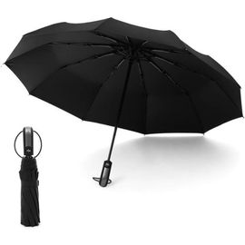 Jfkjg-Parapluie Résistant Au Vent Pour Femmes Et Hommes Parapluie De Voyage Automatique Compact Et Pliable Avec Revêtement Uv Et Poignée Ergonomique Portable