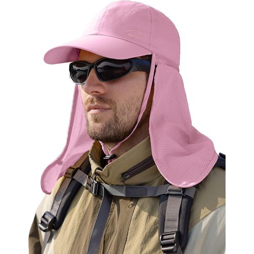 Jfkjg-Casquette De Protection Anti-Uv Upf 50+ À Rabat Casquette Protection Soleil Amovible Homme Femme Randonnée Camping