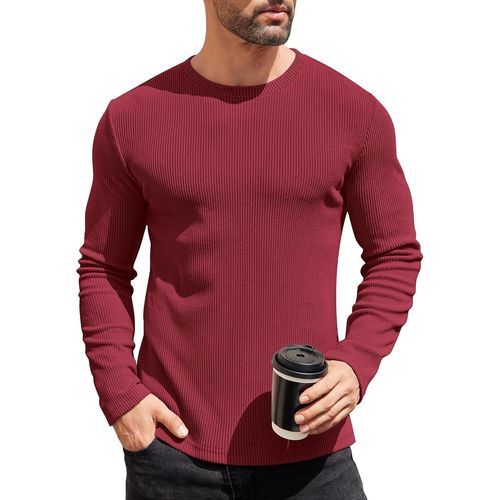 Jfkjg-Pull À Col Rond Pour Homme - Coupe Ajustée - Léger - Manches Longues - Décontracté - Pull En Tricot