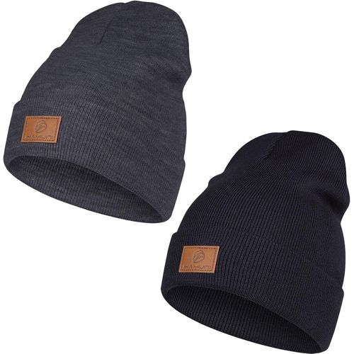 Jfkjg-Bonnet Pour Homme Et Femme - Bonnet D'hiver Classique Confortable Et Respirant En Acrylique Doux - Style Vintage Uni - Idée Cadeau Unisexe