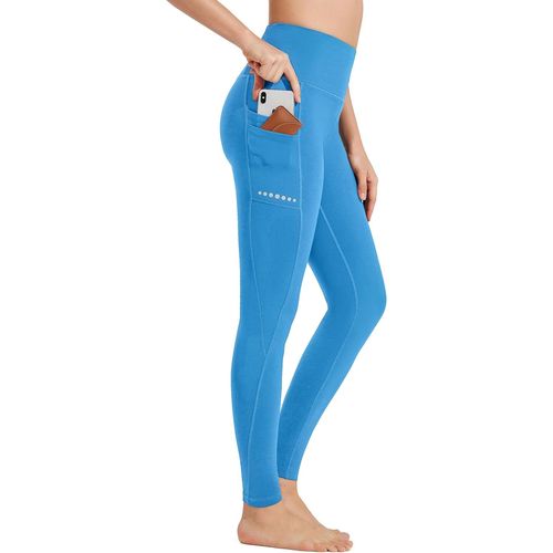 Jfkjg-Femmes Sport Leggings Hiver Taille Haute Fourrure Doublée Imperméable Opaque Contrôle Ventre Slim Fit Pantalon De Yoga Pantalon De Sport Sweat Pantalon De Fitness Avec Poches